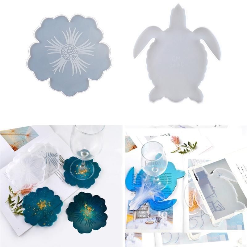 Geode Mold Silicone - R3mc 2pcs diy çiçek şekli silikon