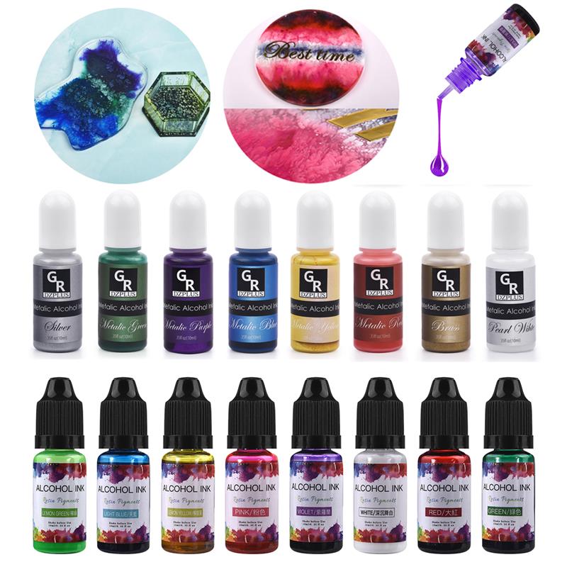 Resin Dye Alcohol - 10ml/15ml sanat mürekkep alkol reçine pigmentler