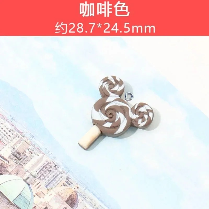 Resin Crafts Diy - 10 adet Kawaii Fare Lolipop Reçine