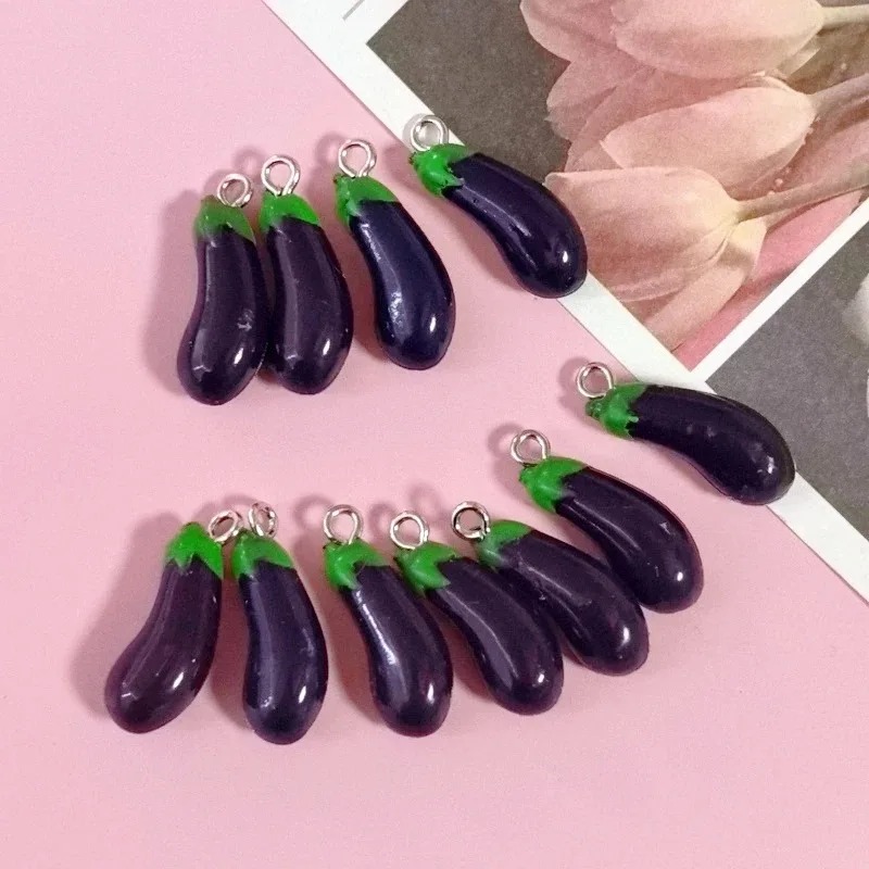 10 adet 3D simüle patlıcan reç - Resin Crafts Diy incelemesi ve fiyatı