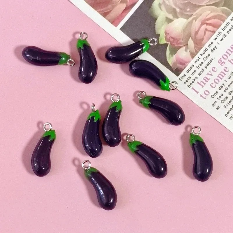 10 adet 3D simüle patlıcan reç - Resin Crafts Diy incelemesi ve fiyatı