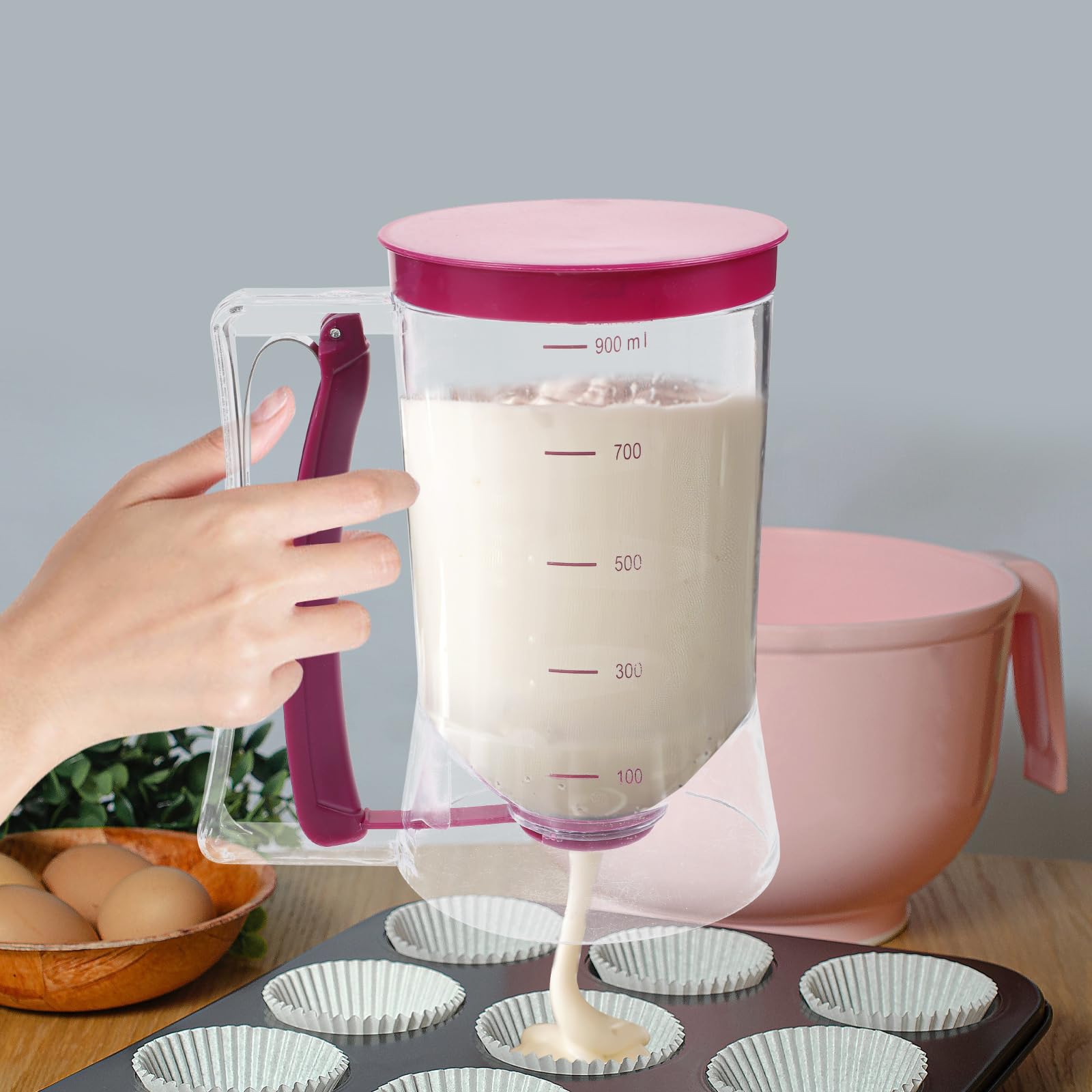 900 ml Hamur Dağıtıcı, Ölçü Et - Mixing Cup Silicone incelemesi ve fiyatı
