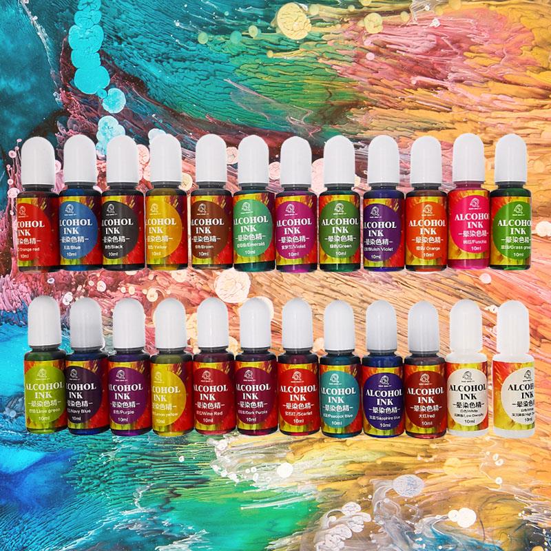 24 renk 10ml sanat mürekkep al - Resin Dye Alcohol incelemesi ve fiyatı